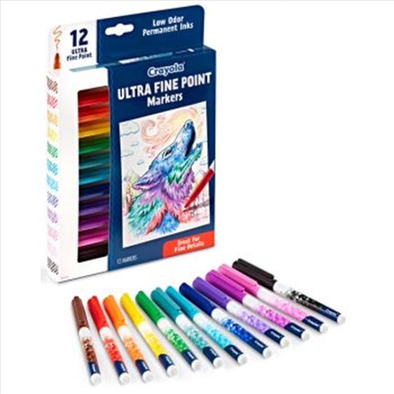 Crayola 12pk ULTRA Fine Line Point Markers/Product Detail/Stationery