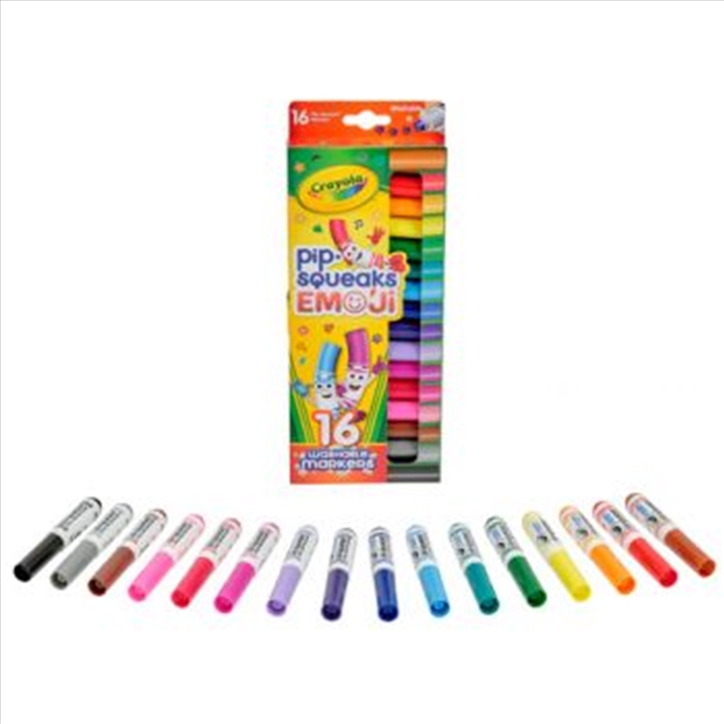 Crayola 16 Pip-Squeaks Washable Emoji Markers/Product Detail/Stationery