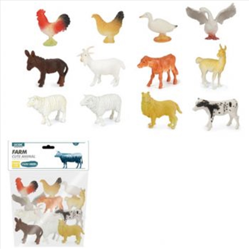 12pc Farm Animals in Bag/Product Detail/Toys