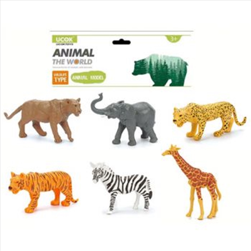 6pce Jungle Animals in Bag/Product Detail/Toys