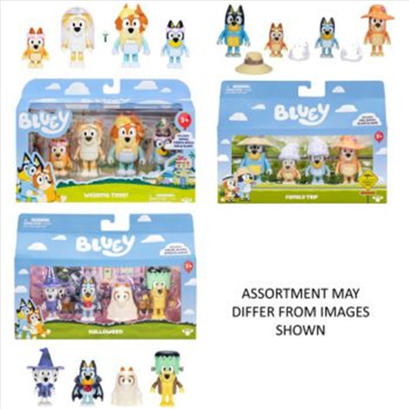 Bluey Series 11 Figure 4 Pack assorted (SENT AT RANDOM)/Product Detail/Toys