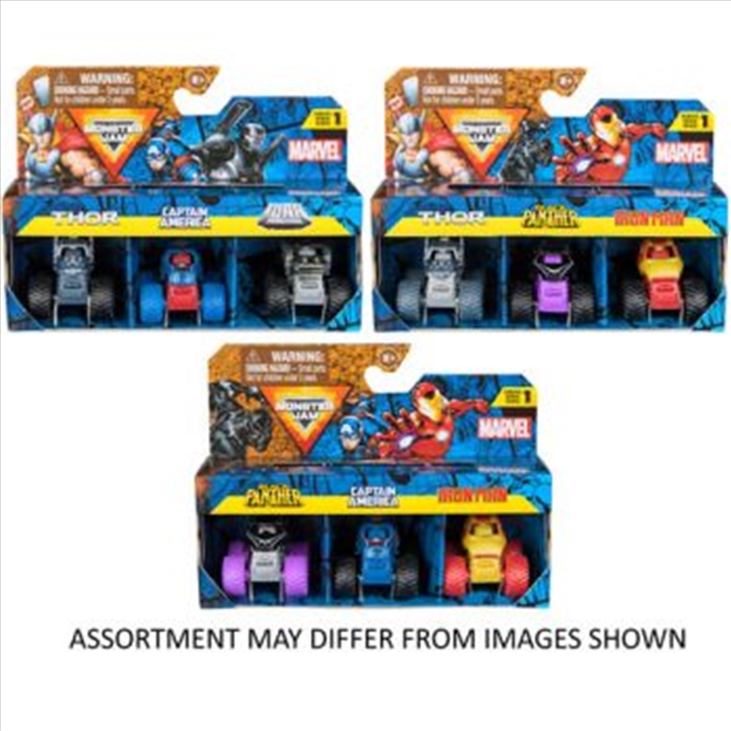 Monster Jam Mini's Marvel 3 Pack Bundle/Product Detail/Toys