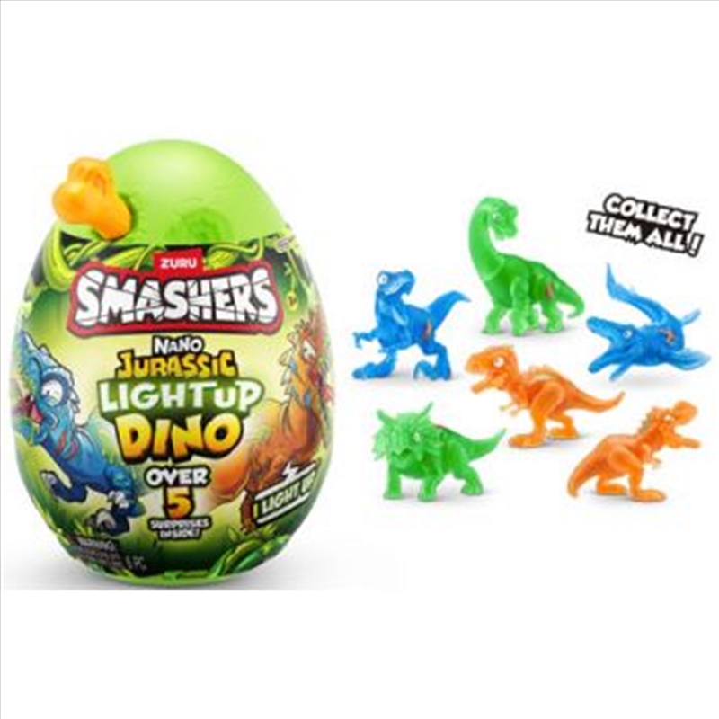 ZURU Smashers Jurassic Light-Up Nano Egg  (SENT AT RANDOM)/Product Detail/Toys