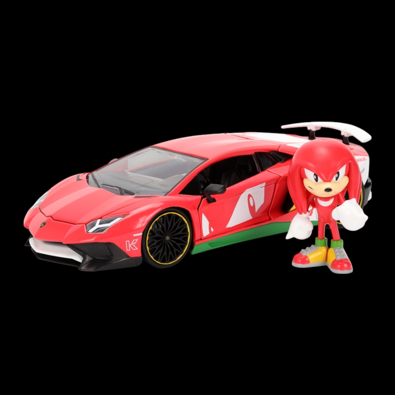 Sonic the Hedgehog - Lamborghini Aventaor SV 1:24 Scale Diecast Vehicle (with Figure)/Product Detail/Figurines