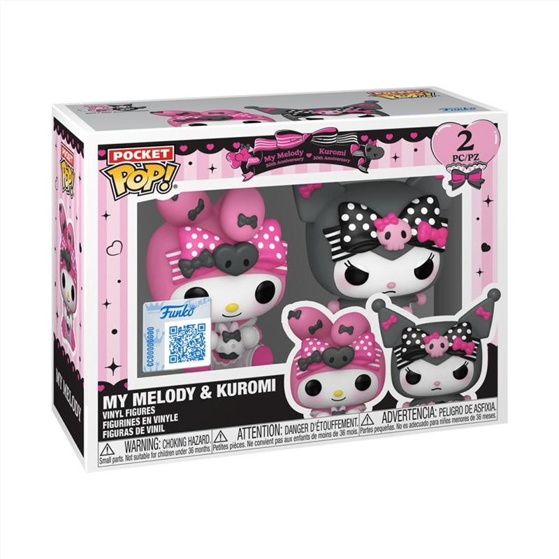 Sanrio - My Melody & Kuromi (Kuromi 20th Anniversary) Pocket Pop! 2-Pack/Product Detail/Funko Collections