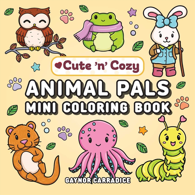 Animal Pals Mini Coloring Book/Product Detail/Adults Colouring