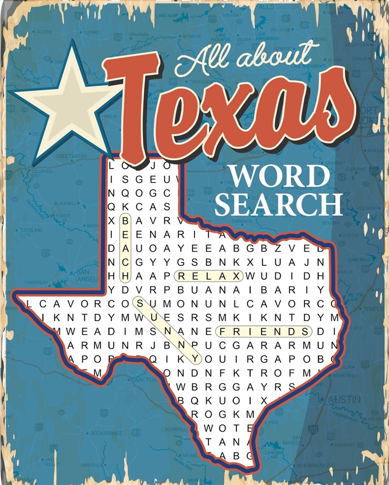 All About Texas Word Search/Product Detail/Adults Activity Books