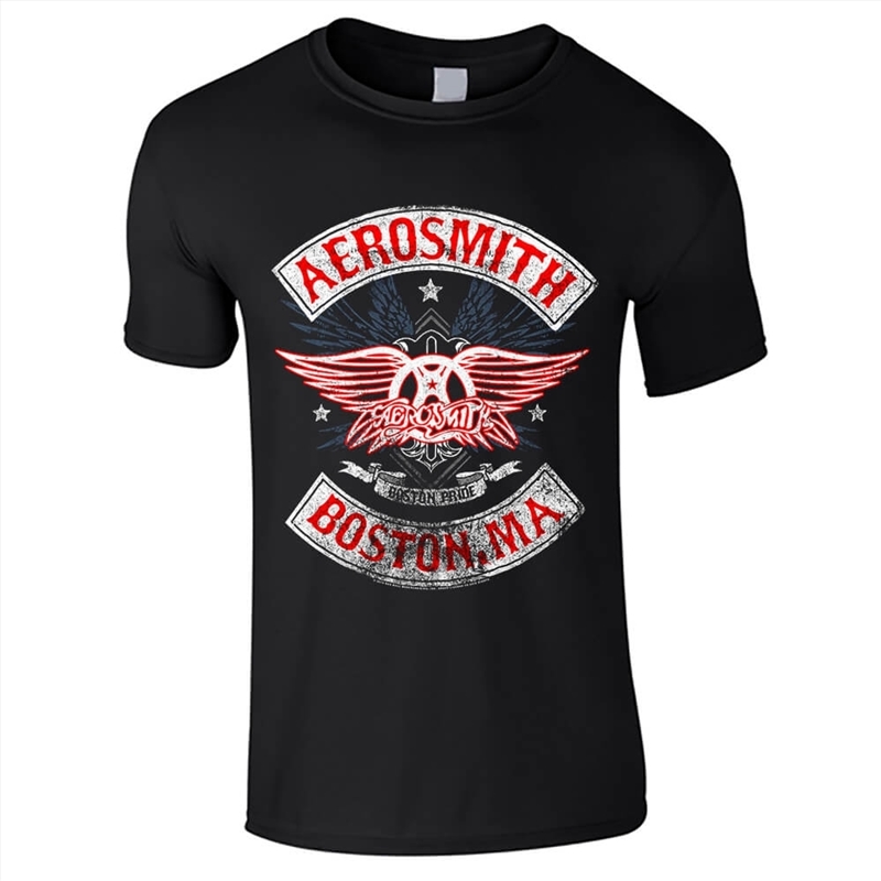 thumbnail interactive-video image 1 of Aerosmith 1973 Boston Vintage Rock Band T-Shirt - American Classics Men's Graphic Tee 1 of 6