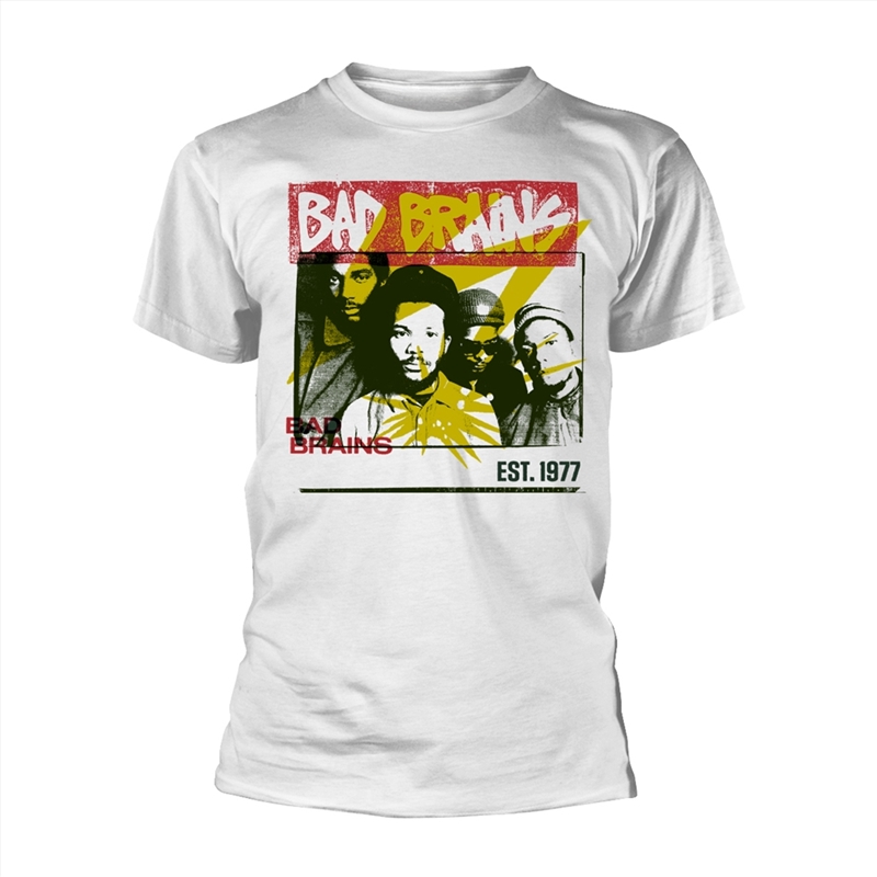 Bad Brains - Colour Block - White - Large/Product Detail/Shirts