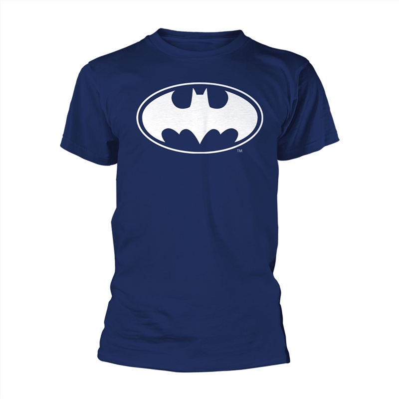 Batman - White Logo - Blue - XXXL/Product Detail/Shirts