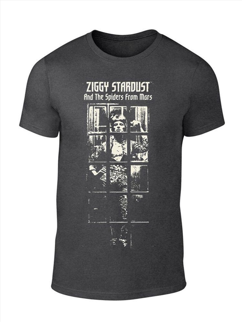 David Bowie - Ziggy Stardust Bw - Grey - Small/Product Detail/Shirts