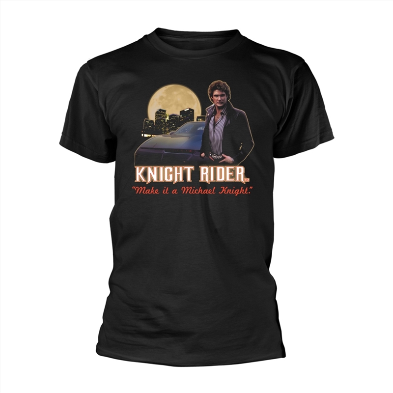 Knight Rider - Make It A Michael Knight - Black - XL/Product Detail/Shirts