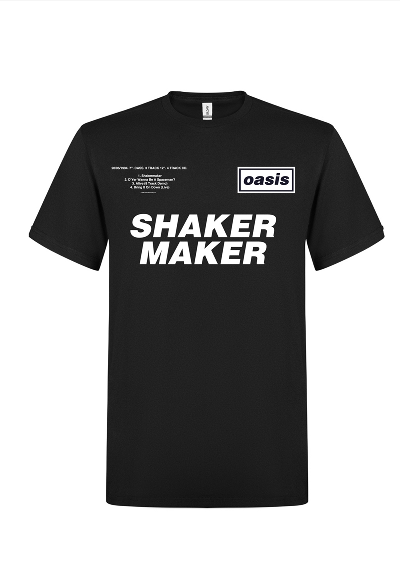 Oasis - Shakermaker Tracklisting - Black - XL/Product Detail/Shirts