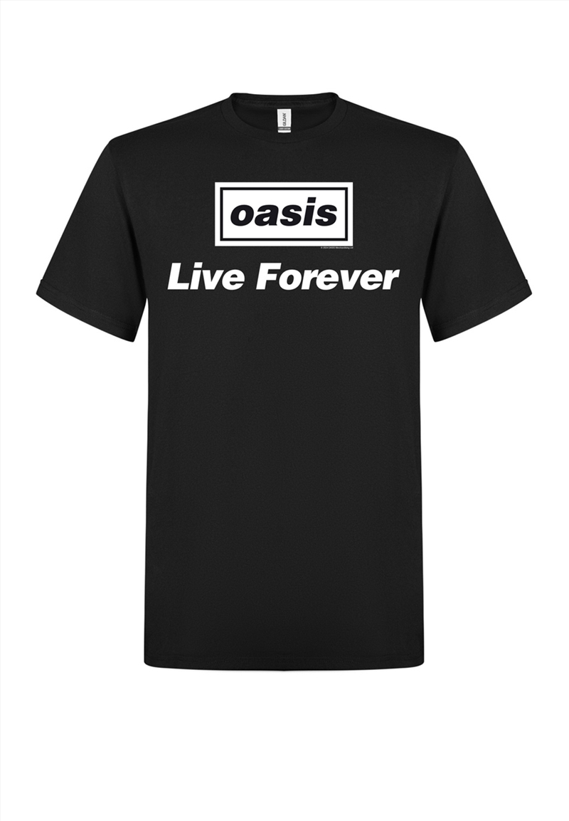 Oasis - Live Forever - Black - Large/Product Detail/Shirts