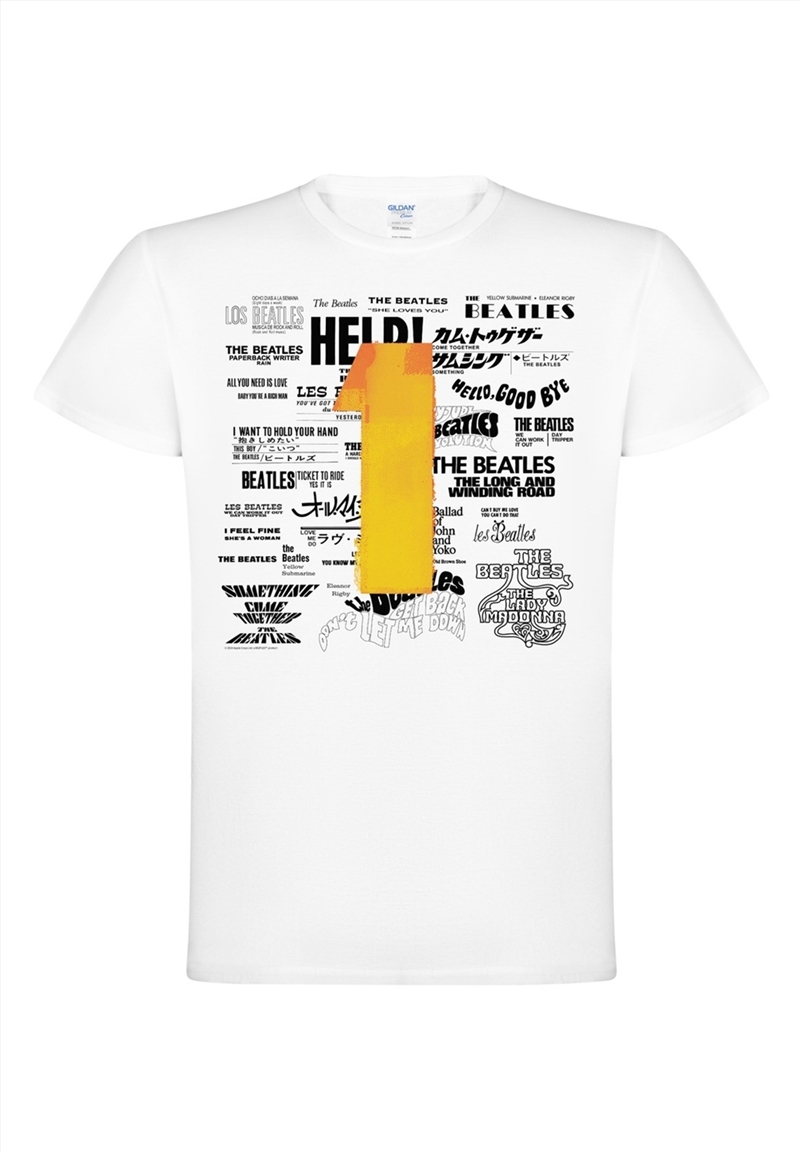The Beatles - Number One - White - Small/Product Detail/Shirts