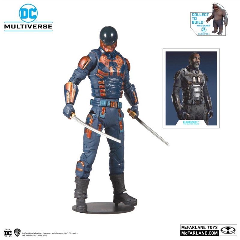 The Suicide Squad (2021) - Bloodsport (Build-A-King-Shark) DC Multiverse 7" Scale Action Figure/Product Detail/Figurines