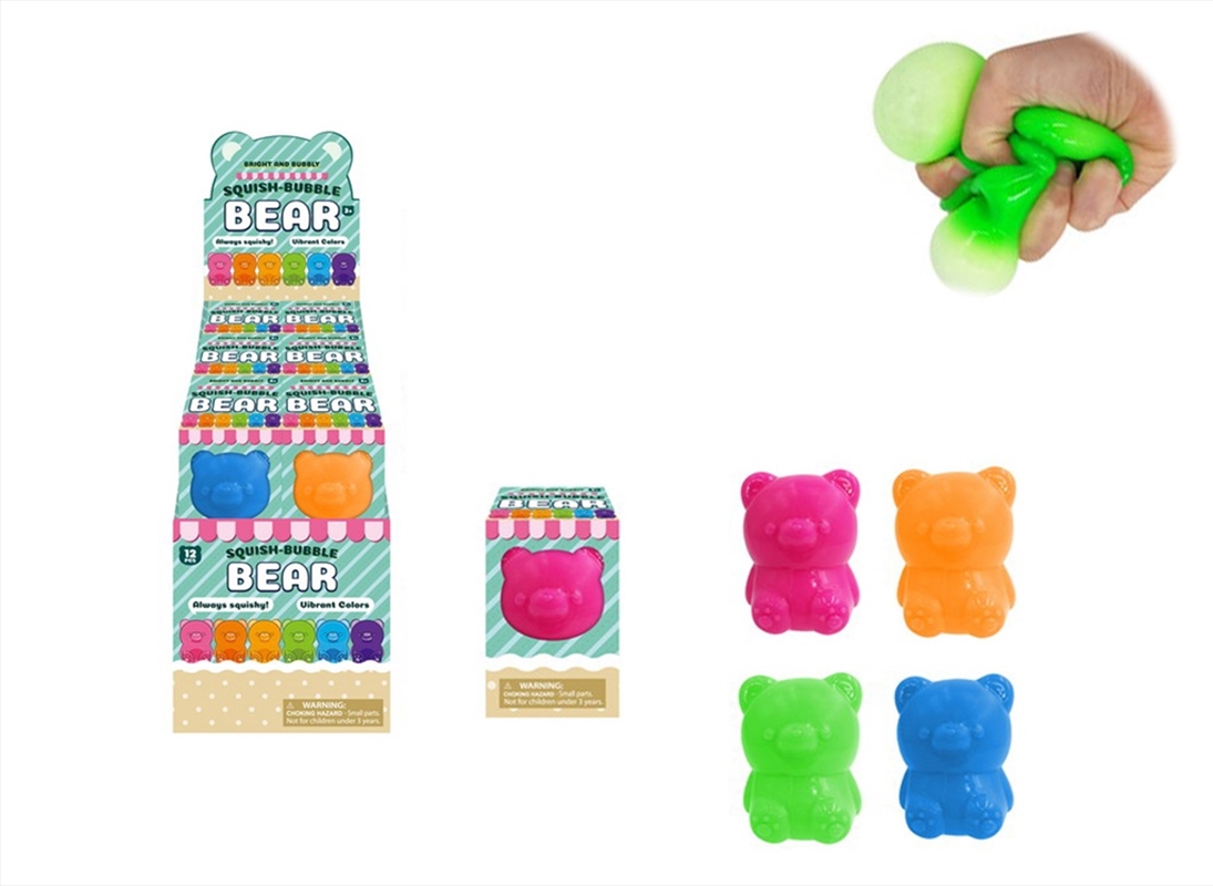 Squeeze Bubble Bear Neon 8cm/Product Detail/Toys