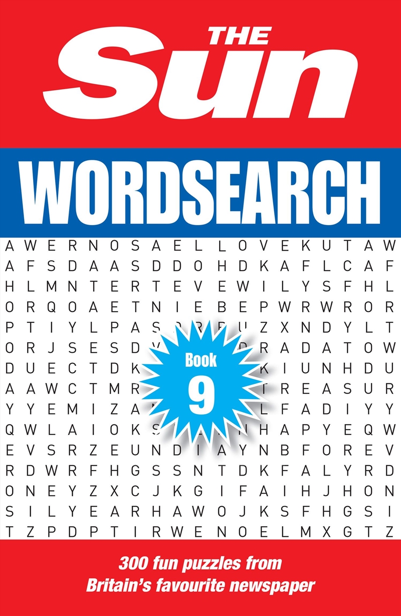 The Sun Wordsearch Book 9/Product Detail/Adults Activity Books