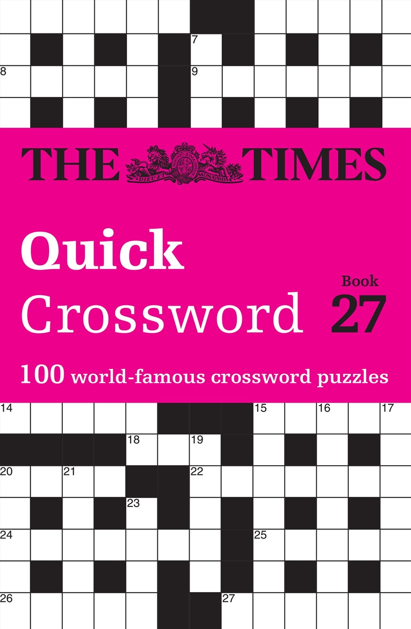 The Times Crosswords - The Times Quick Crossword Book 27/Product Detail/Adults Activity Books