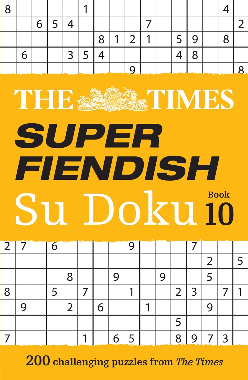 The Times Super Fiendish Su Doku Book 10/Product Detail/Adults Activity Books