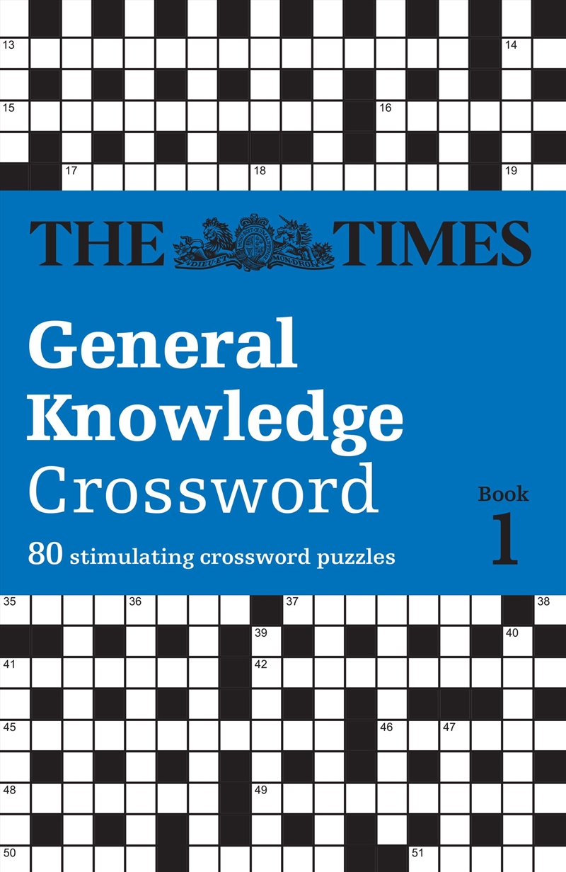 The Times General Knowledge Crossword Book 1/Product Detail/Adults Activity Books