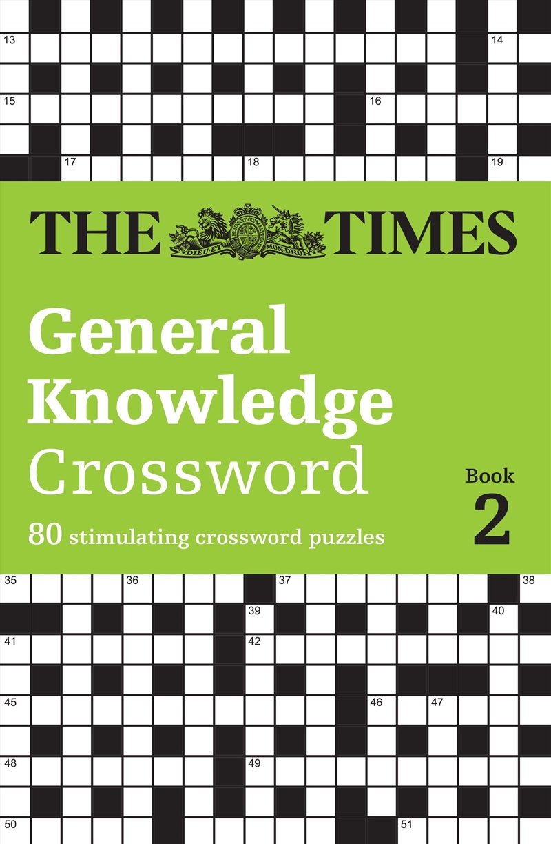 The Times General Knowledge Crossword Book 2/Product Detail/Adults Activity Books
