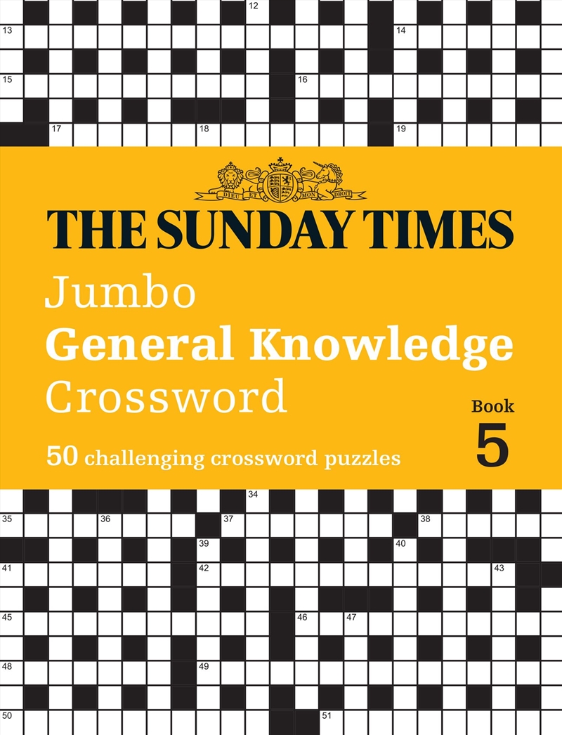 The Sunday Times Puzzle Books The Sunday Times Jumbo General Knowledge Crossword Book 5/Product Detail/Adults Activity Books