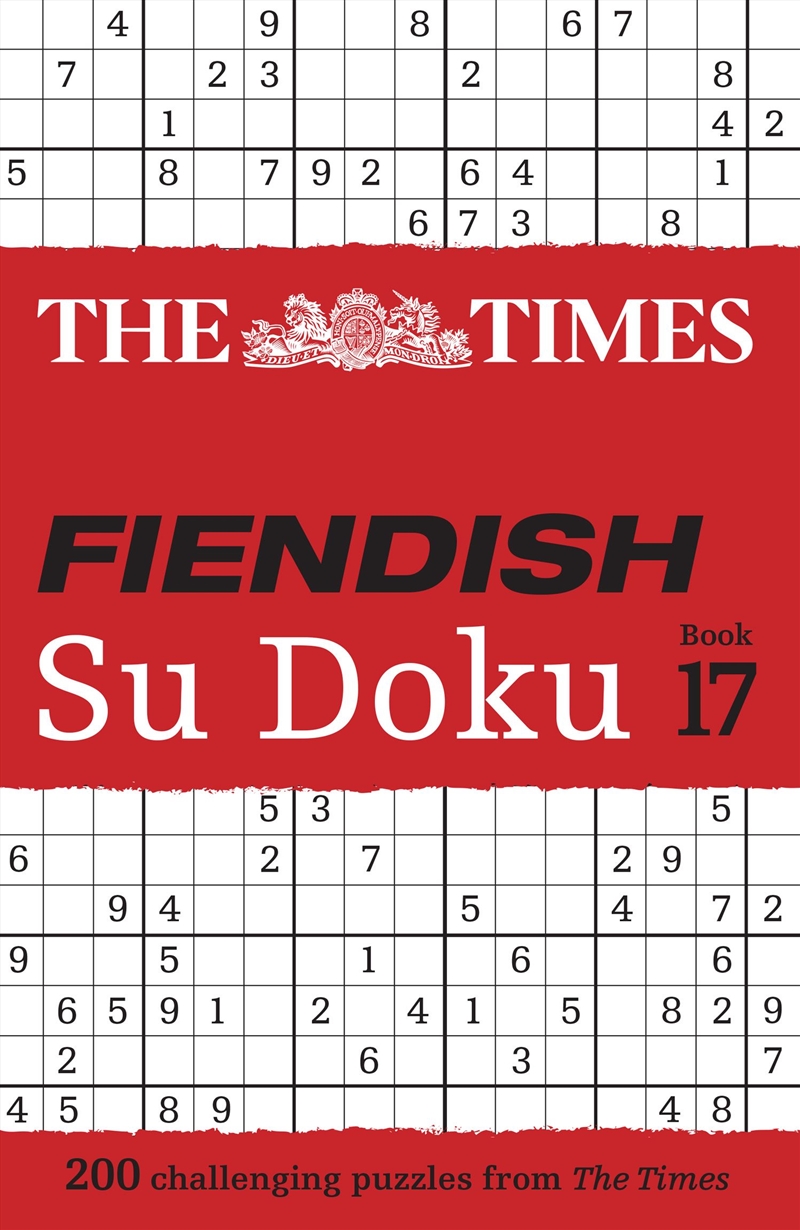 The Times Su Doku The Times Fiendish Su Doku Book 17/Product Detail/Adults Activity Books