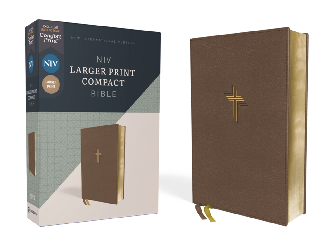 NIV Larger Print Compact Bible, Red Letter, Comfort Print [Brown]/Product Detail/Religion & Beliefs