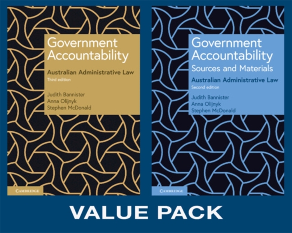 Government Accountability Value Pack 2 : Principles 3Rd Ed + Sources & Materials 2Nd Ed/Product Detail/Law
