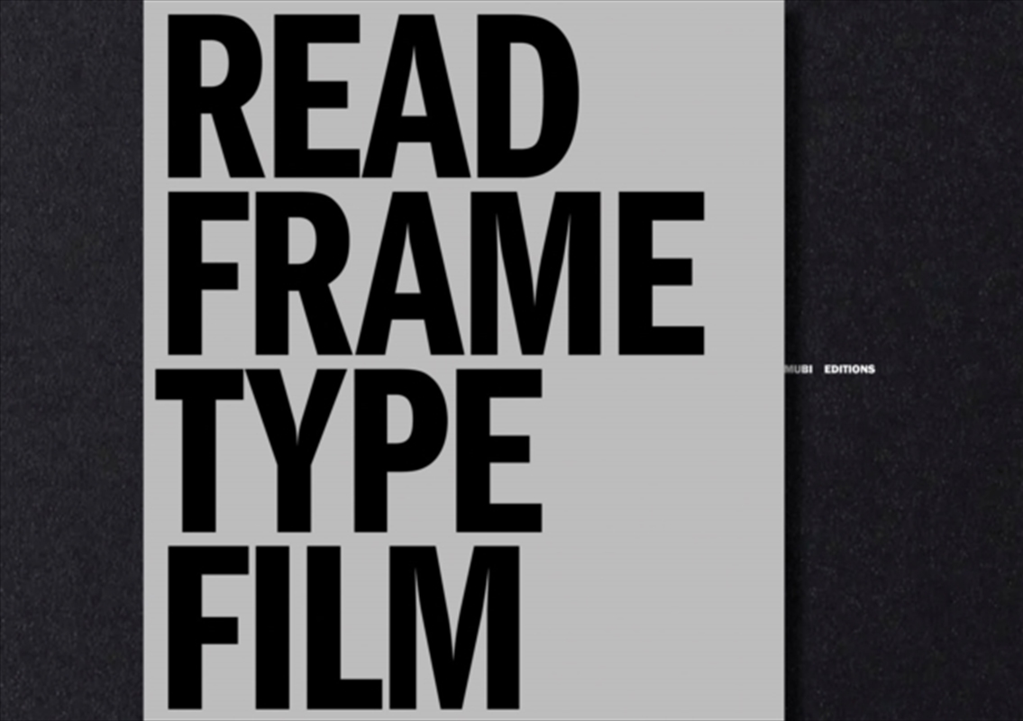 Read Frame Type Film : Or, Written On The Screen/Product Detail/Arts & Entertainment