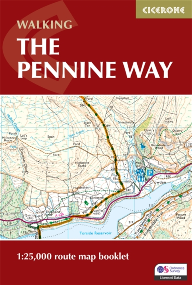 Walking The Pennine Way Map Booklet : 1:25,000 Os Route Mapping/Product Detail/Travel & Holidays