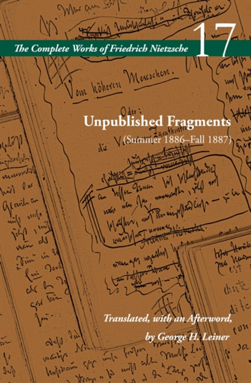 Unpublished Fragments (Summer 1886–Fall 1887) : Volume 17/Product Detail/Reading