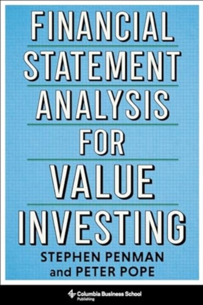 Financial Statement Analysis For Value Investing/Product Detail/Reading
