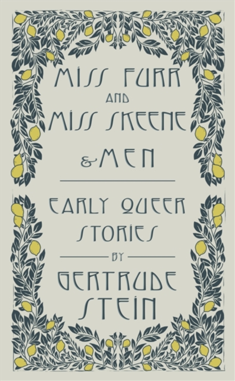 Miss Furr And Miss Skeene And Men : Early Queer Stories/Product Detail/General Fiction Books