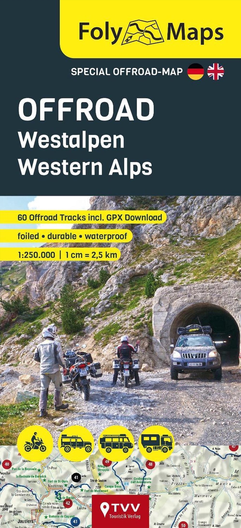 Folymaps Offroad Western Alps 1:250,000 : Special Map With Over 60 Off-Road Tracks/Product Detail/Geography
