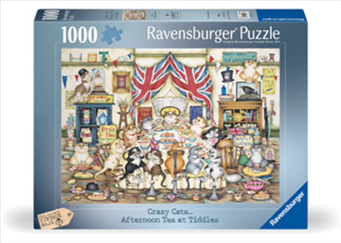 Crazy Cats Afternoon Tea Tiddles 1000 Piece/Product Detail/Jigsaw Puzzles