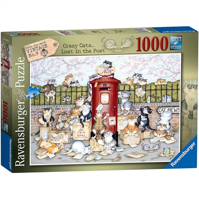 Crazy Cats Lost In The Post Puzzle 1000 Piece/Product Detail/Jigsaw Puzzles