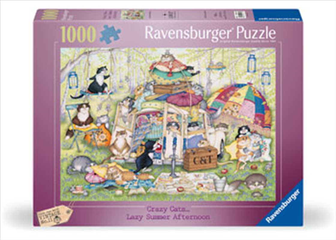 Crazy Cats, Lazy Summer Afternoon 1000 Piece/Product Detail/Jigsaw Puzzles