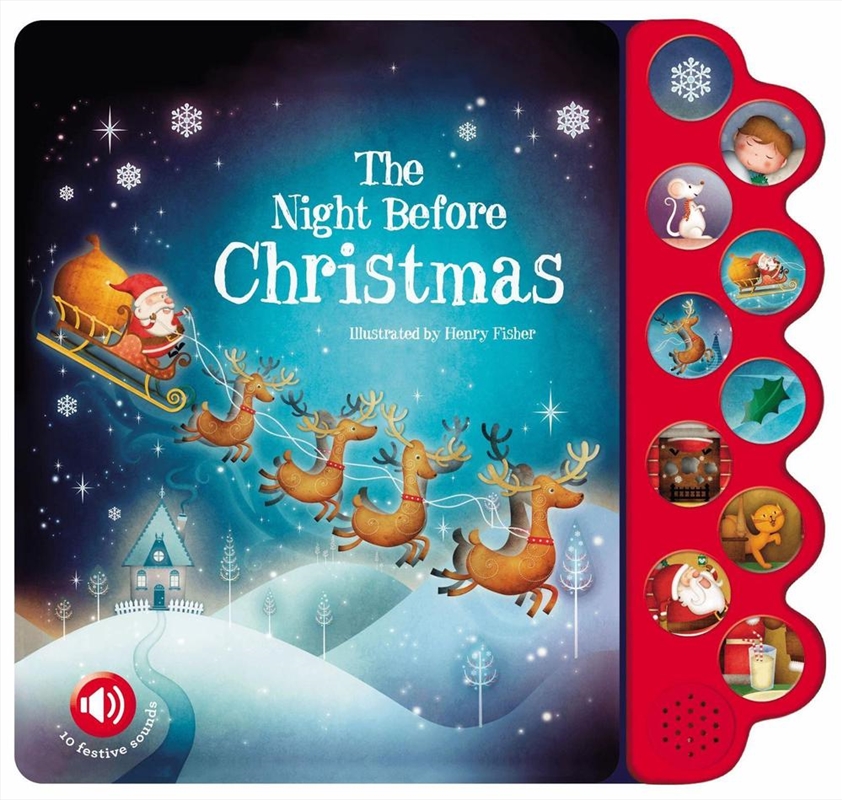 10-Button Sound Book - The Night Before Christmas/Product Detail/Early Childhood Fiction Books
