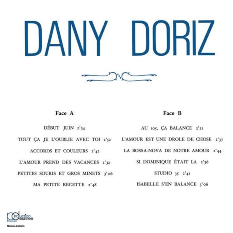 Dany Doriz Et Sa Grande Format/Product Detail/Jazz