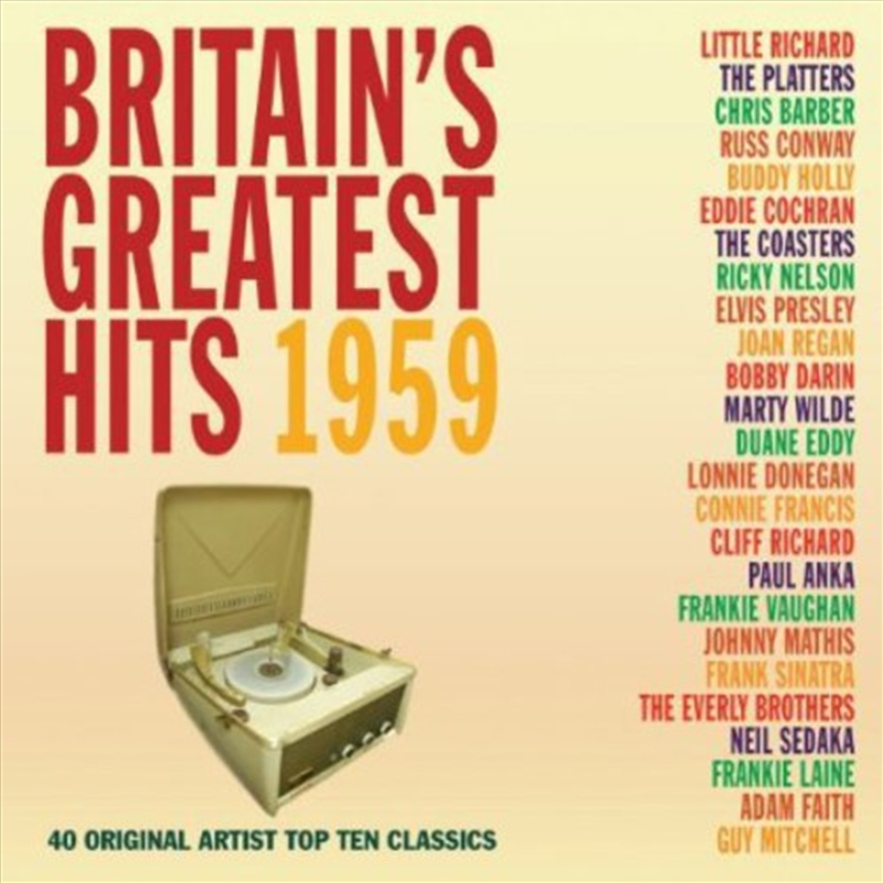 Britains Greatest Hits 1959/Product Detail/Rock/Pop