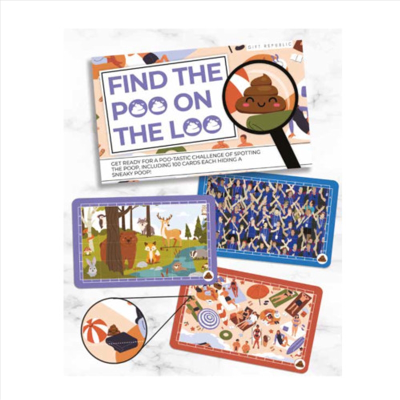 Gift Republic - Find The Poo On The Loo (100 cards)/Product Detail/Card Games