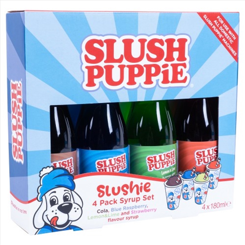 Slush Puppie 4 Pack Syrup Set - Blue Raspberry, Strawberry, Cola, Lemon & Lime/Product Detail/Drinkware