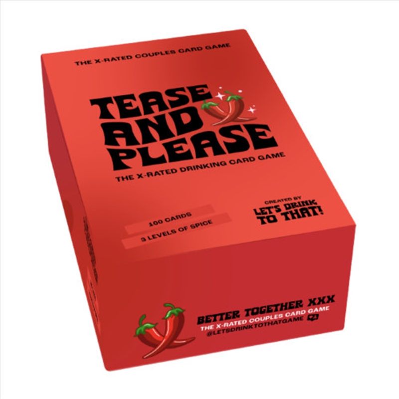 Let's Replay - Tease & Please - X-Rated Drinking Game (100 cards)/Product Detail/Adult Games