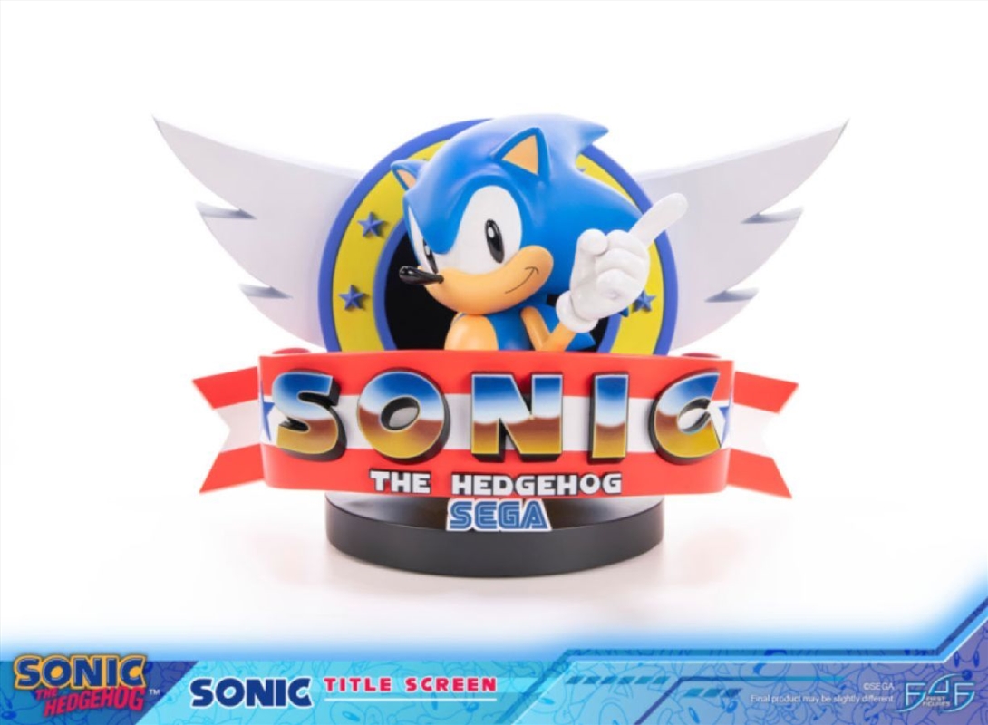 Sonic - Sonic The Hedgehog Title Screen Statue/Product Detail/Statues