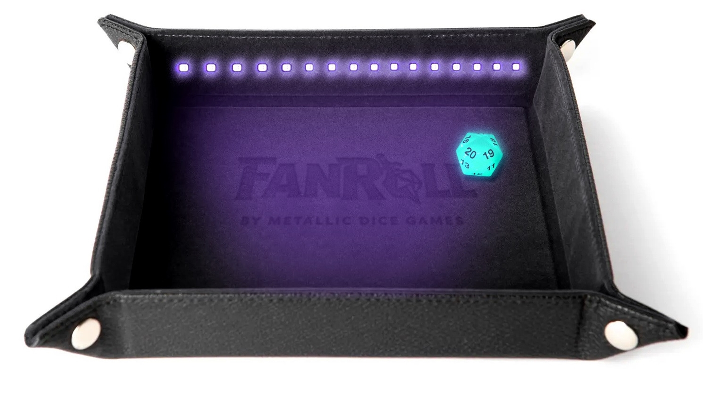 MDG Fold Up Velvet Dice Tray w/ PU Leather Backing: Blacklight/Product Detail/Games