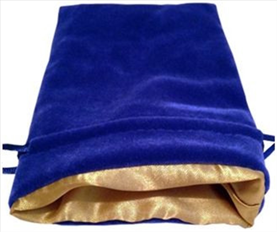 MDG Small Velvet Dice Bag: Blue w/ Gold Satin/Product Detail/Games