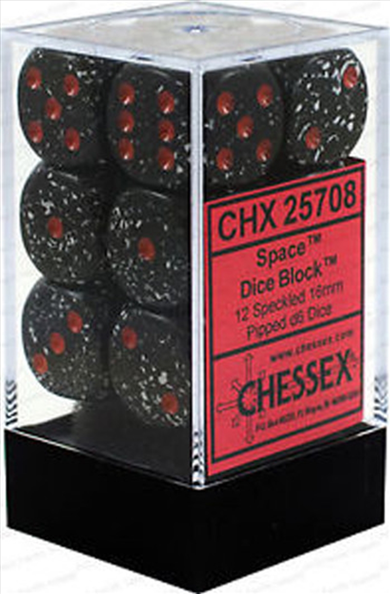 Chessex 16mm D6 Dice Block Speckled Space/Product Detail/Dice Games