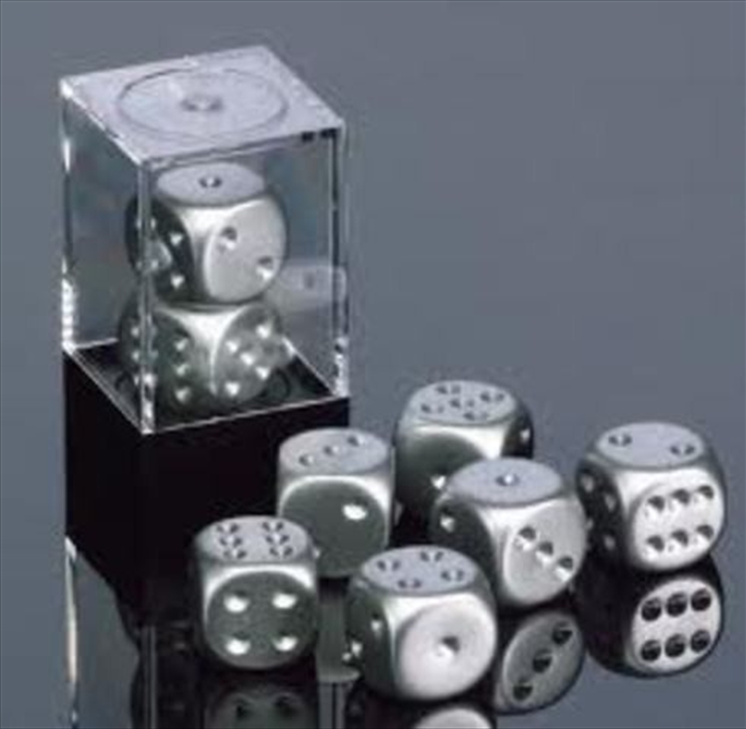 Chessex 16mm D6 Pair Metallic Aluminum (Matte Finish)/Product Detail/Dice Games